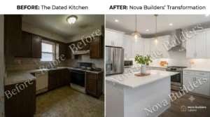 Kitchen renovation service in Lahore with modern cabinets and finishes